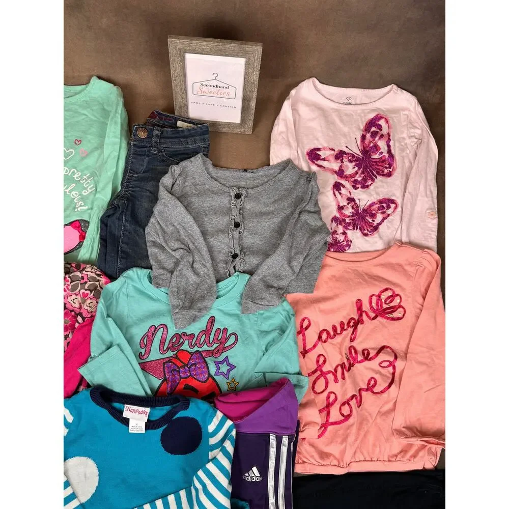 Girls 4/4T Fall Winter Clothing Lot Adidas Old Navy OshKosh #970